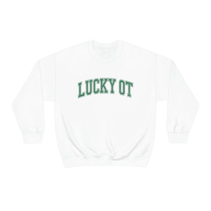 Lucky OT Distressed Crewneck Sweatshirt