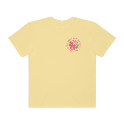 Speech-Language Pathology Comfort Colors T-Shirt | Front and Back Print