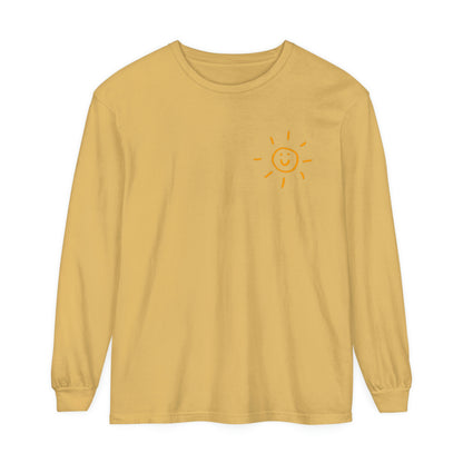 Be Someone's Sunshine Long Sleeve Comfort Colors T-Shirt