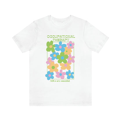 Occupational Therapy Bright Floral Jersey T-Shirt