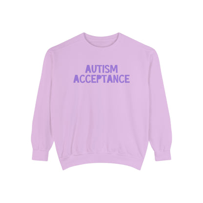 Autism Acceptance Tonal Comfort Colors Sweatshirt