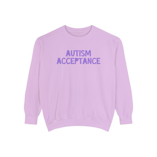 Autism Acceptance Tonal Comfort Colors Sweatshirt