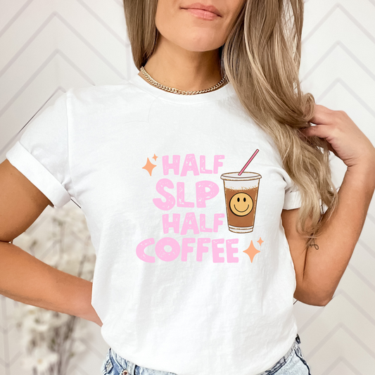 Half SLP Half Coffee Jersey T-Shirt