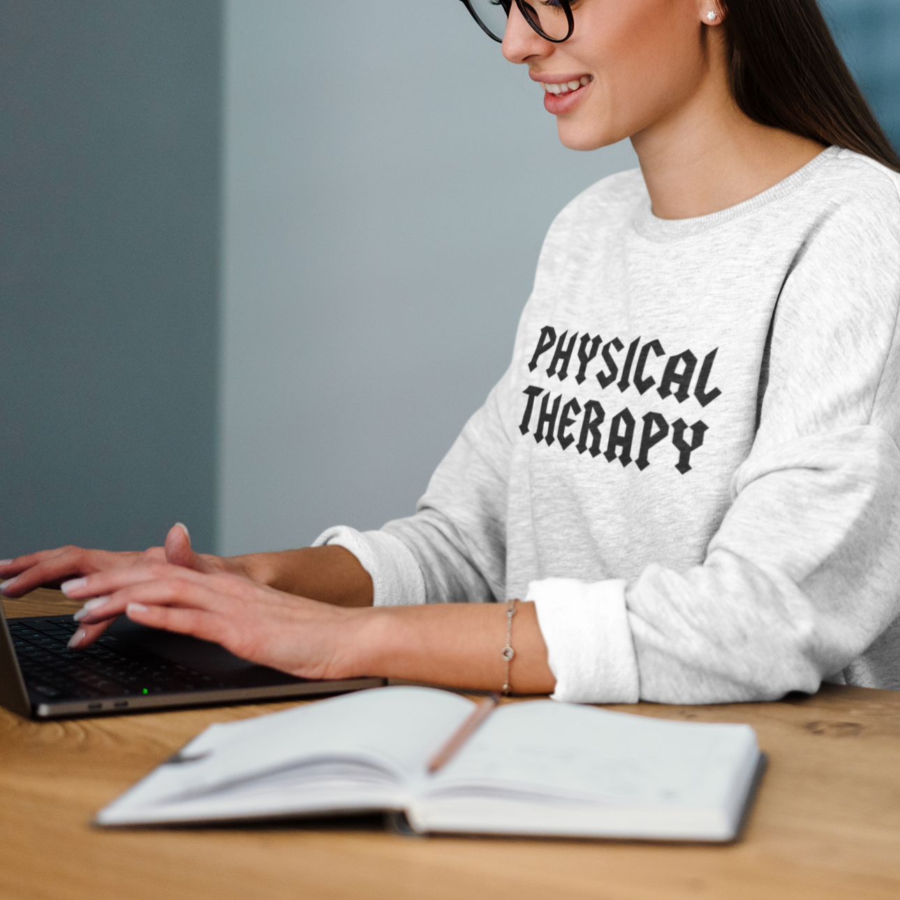 Physical Therapy Band Inspired Crewneck Sweatshirt