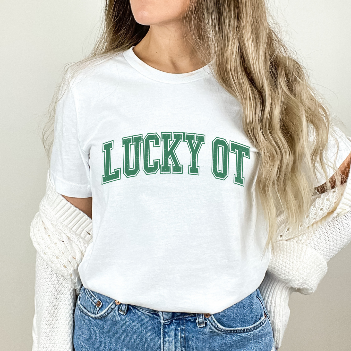 Lucky OT Distressed Jersey T-Shirt