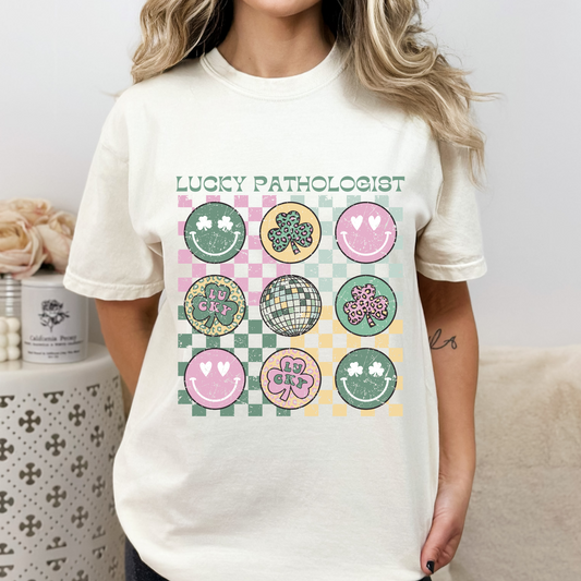 Lucky Pathologist Distressed Comfort Colors T-Shirt