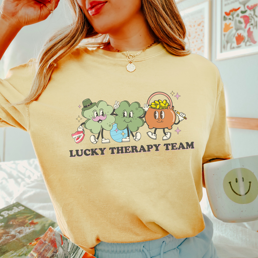 Lucky Therapy Team Comfort Colors T-Shirt