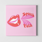 Speech Path Mouth Digital Print