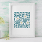 Groovy Daisy Speech Digital Print