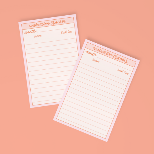 Evaluation Tracker Post-it® Note Pad 4 x 6