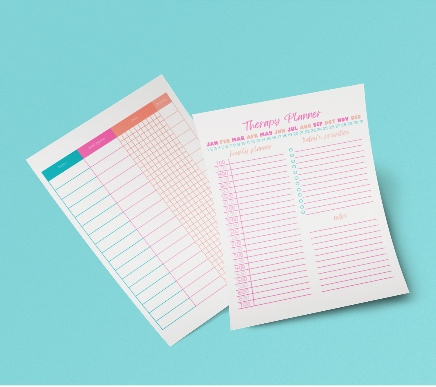 Therapy Daily Planner Notepad