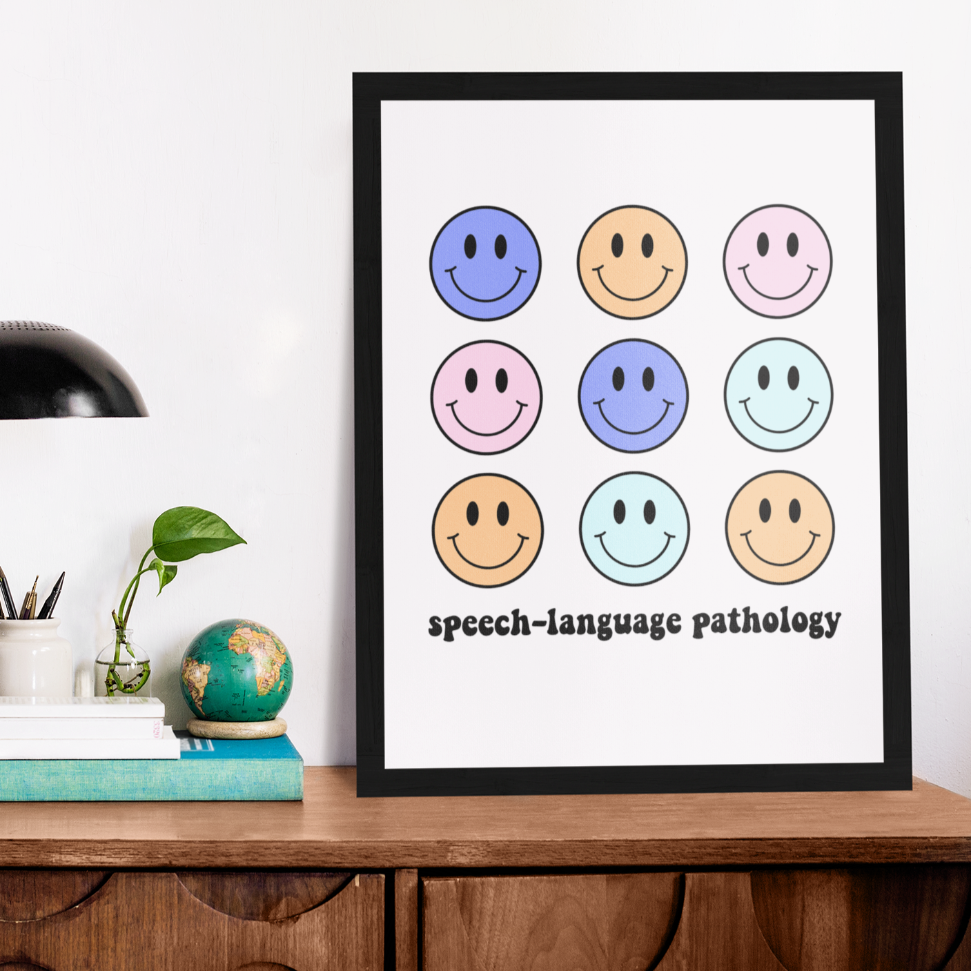 Speech Multicolored Digital Print