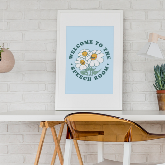 Welcome to the Speech Room Digital Print