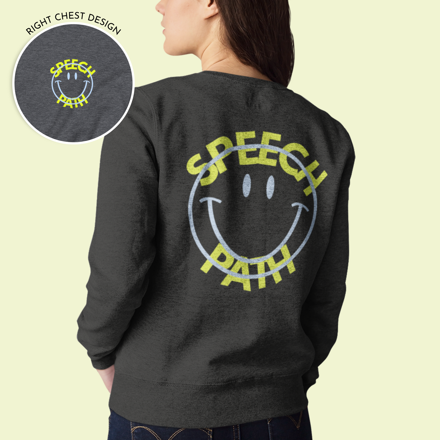 Speech Crewneck Sweatshirt | Front and Back Print
