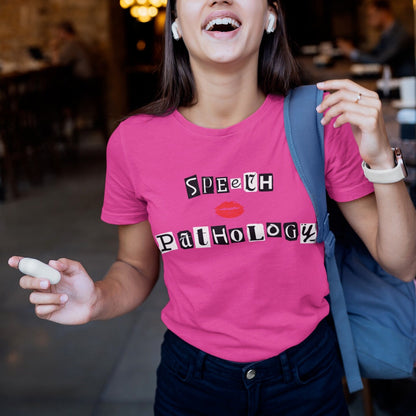 Speech Pathology Pink Jersey T-Shirt